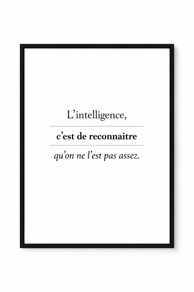 L'intelligence, c'est..