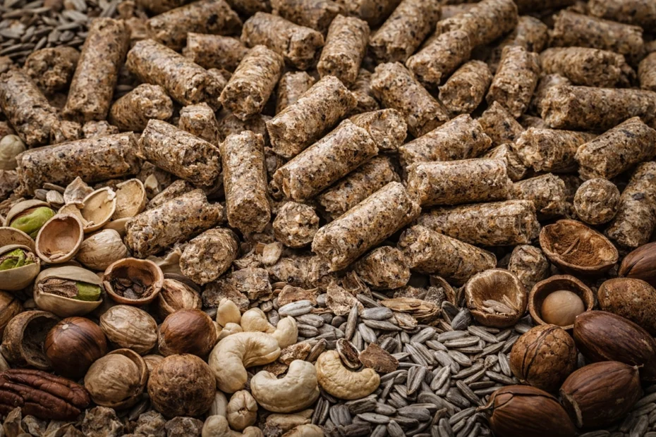 Pellets ou granulés de bois.