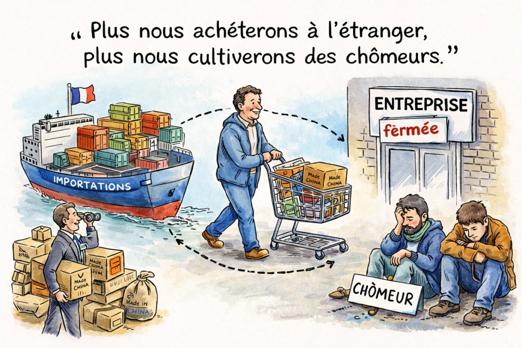 Chômage et achat à l’international.