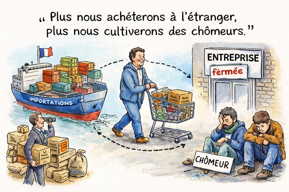 Chômage et achat à l’international.