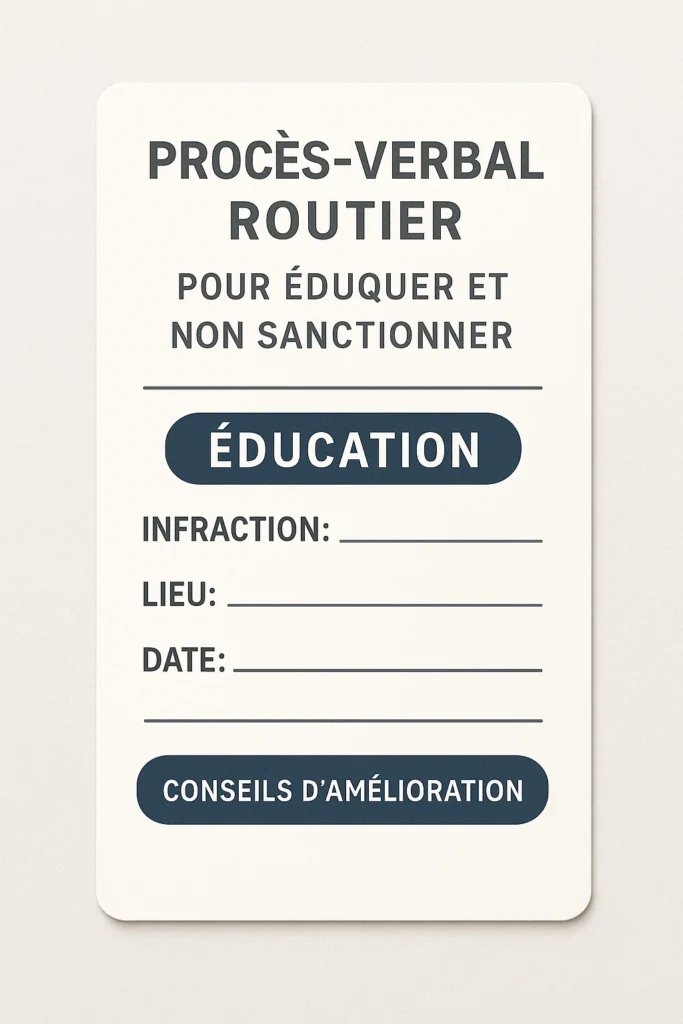Procès verbal éducatif