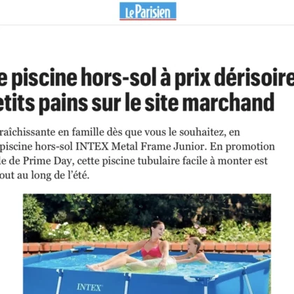 Piscine hors-sol Intex en vente chez Amazon, mais où est passé la restriction d'eau.