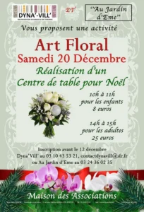 Art floral à la maison des associations chez Dyna'Vill'