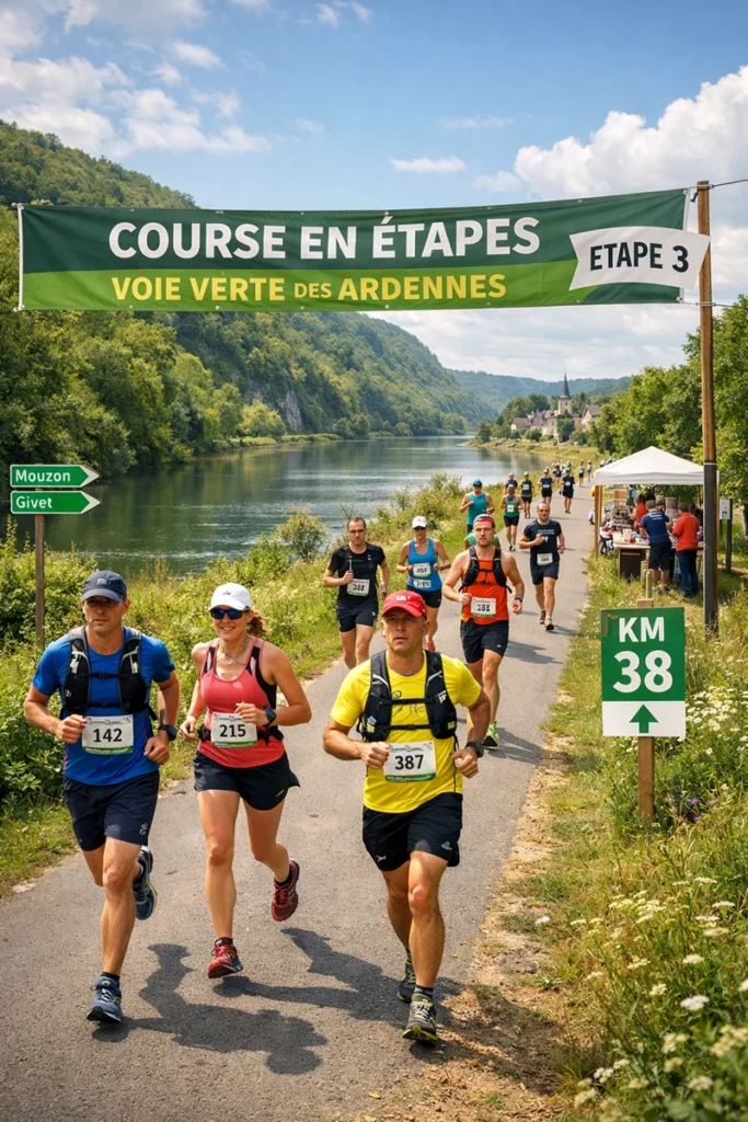 Une course à étapes sur la voie verte des Ardennes