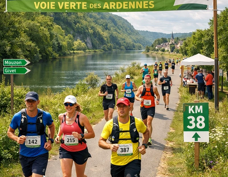 Une course à étapes sur la voie verte des Ardennes